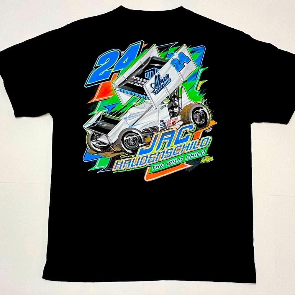 24 Jac Haudenachild The Wild Child Sprint Car T Shirt